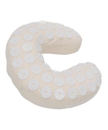 Acupressure Neck Pillow - U-Shaped Cervical Massage Pillow | Soft Cotton Fabric for Car & Travel - Buy Online on SooperMarket.com