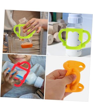 ibasenice 2pcs Silicone Bottle Handle Bottle Handle Milk Bottle Accessories Milk Bottle Handles Silicone Bottle Handle Milk Bottle Grips Feeding Bottle Newborn Feeder 13.00X7.00X6.50CM Assorted Color - Buy Online on SooperMarket.com