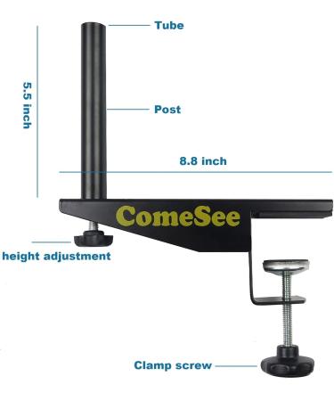 Comesee Professional Table Tennis Ping Pong Net Post Set - Black, 1.5 Inch Width, Adjustable Tension & Height, Easy Setup - Buy Online on SooperMarket.com