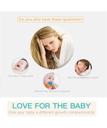 Wendysun 5pcs Cartoon Wood Teether Set - Natural Animal Round Bee Shape Baby Teething Toy - Buy Online on SooperMarket.com