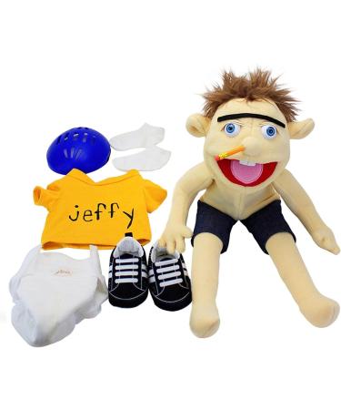 Jeffy Soft Plush Hand Puppet 58cm - Mischievous Funny Toy with Working Mouth | Perfect Gift for Kids - Birthday, Christmas, Halloween | Ideal for Play House and Teaching Preschool - Buy Online on SooperMarket.com