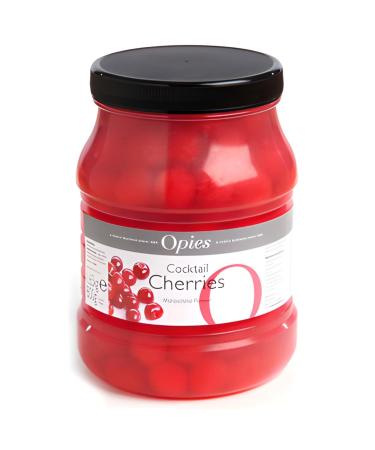 Opies Red Marachino Cocktail Cherries 1.65kg Jar - Marachino Cherries for Decorating Cocktails