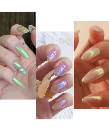 Chrome Nail Powder Nail Art Holo Powder Mirror Effect Pigment Glitter Body Face Decoration 6 Grids - Buy Online on SooperMarket.com