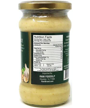 Authentic Indian Ginger Garlic Cooking Paste 10.5oz Glass Jar - Vegan, Gluten-Free, Non-GMO - 300g (Pack of 1) - Buy Online on SooperMarket.com