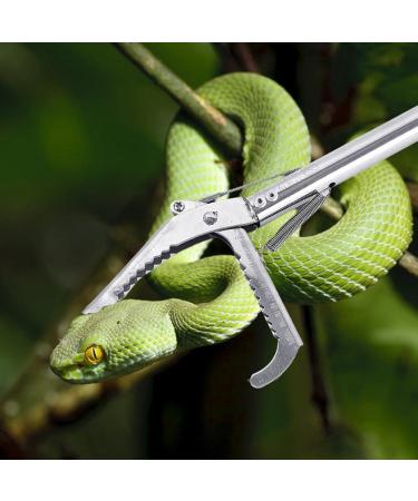 Tianbi Heavy Duty Collapsible Snake Tongs Reptile Eel Grabber Catcher Stick Stainless Steel Garbage Clip Wide Jaw Handling Pliers for Indoor & Outdoor - Buy Online on SooperMarket.com