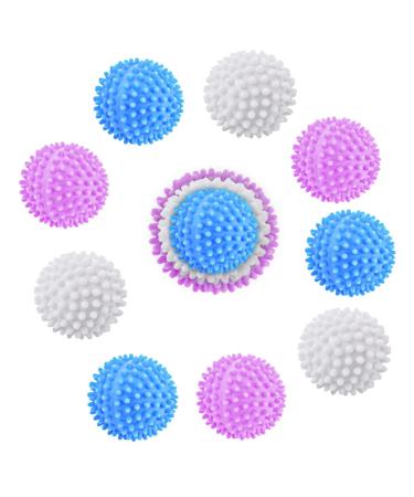 LOMUG Pack of 12 Dryer Balls Wash Balls for Down Jackets Dryer Ball Washing Ball for Washing Machine Reusable Dryer Balls Tumble Dryer Ball for Home Clothing Cleaning