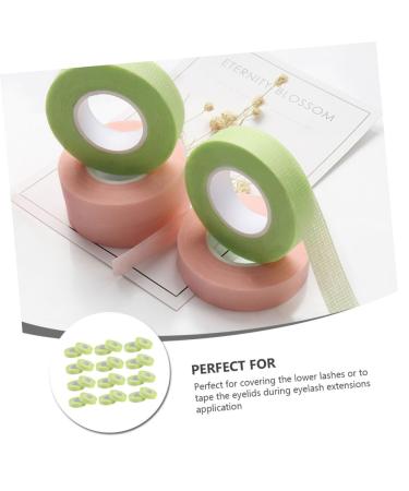 Angoily 24 Rolls Eyelash Tape - Colored Adhesive Fabric for Eyelash Extensions & Hair Care | Non-Woven Cosmetic Tape 900x1.1cm Green - International Shipping Available - Buy Online on SooperMarket.com