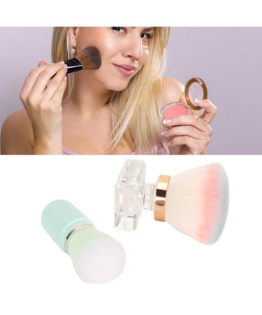 Professional Liquid Foundation Brush - Soft Dense Hair Capsule Shaped Tool in Blue & Pink for Flawless Makeup Application - Buy Online on SooperMarket.com
