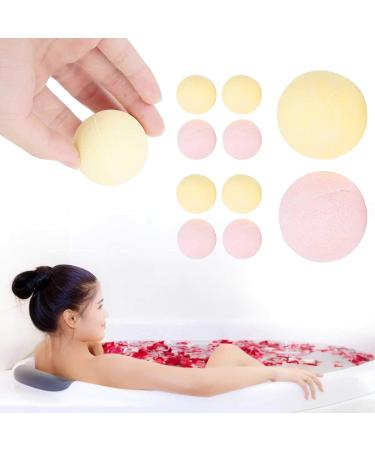 Pack of 10 Scented Bath Bombs & Pearls | Exfoliating Bath Additive for Itchy Skin Relief - International Shipping - Buy Online on SooperMarket.com