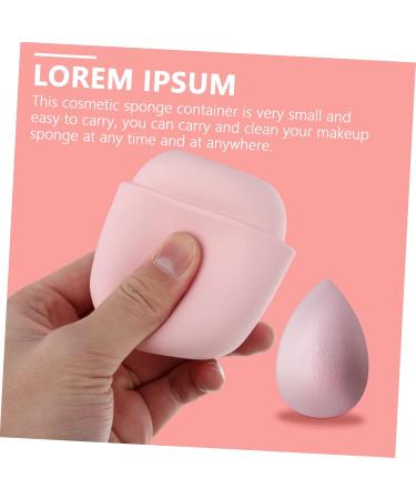 PLAFOPE Powder Puff Storage Box Cosmetic Egg Container Beauty Sponge Holders Powder Puff Rack Cosmetic Sponge Container Makeup Sponge Storage Makeup Sponge Stand White - Buy Online on SooperMarket.com