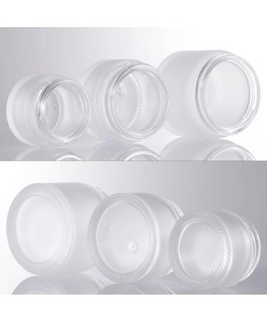 6-Pack 30ml Glass Jars with Wooden Covers - Travel Containers for Cosmetics Lip Balm & Creams | Ideal for Sampling - Buy Online on SooperMarket.com