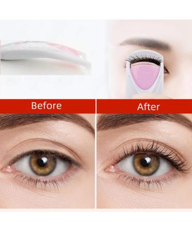 carrub Pink Electric Eyelash Curler Lasting and Portable Shaping Curling Eyelash Clip - Buy Online on SooperMarket.com