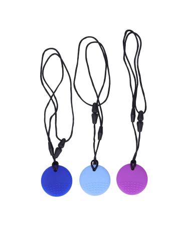 3PCs Children's Tooth Toys - Blue Sky Blue & Purple Silicone Teething Toys for Toddlers - Perfect for Home & Travel - Buy Online on SooperMarket.com