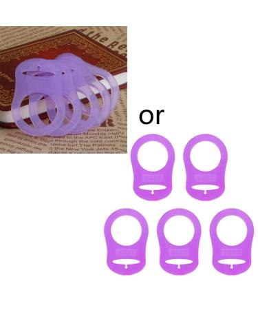 Xinglida Mam Pacifier Adapter Rings - 5 Pack Multi-Color Soft Silicone Baby Pacifier Clips & Holders - Buy Online on SooperMarket.com