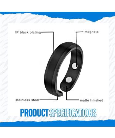 Blood Sugar Control Magnetic Therapy Rings - Joint Pain Relief & Arthritis Support (4pcs) - Buy Online on SooperMarket.com