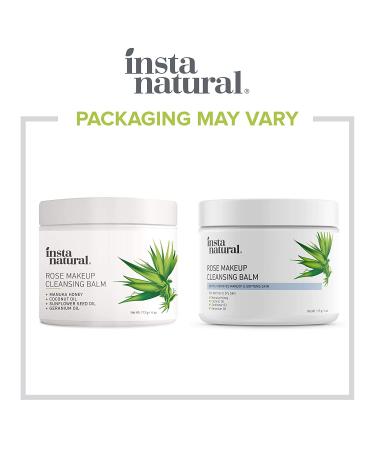 InstaNatural Rose Makeup Cleansing Balm - Hydrating 4 oz | Gentle Makeup Remover - Buy Online on SooperMarket.com