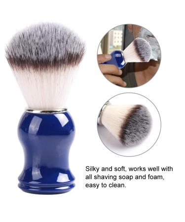 BlueZoo Men's Beard & Mustache Shaving Brush - Resin Gripped Swine Bristles Nylon Wool Handle - Buy Online on SooperMarket.com