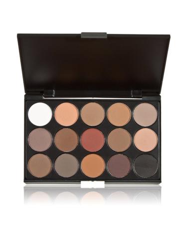 Pure Vie Professional Highlight Eyeshadow Palette - 15 Colors Matte Shimmer Eye Shadows Pallet for Contouring, Highly Pigmented Nudes, Natural Warm Tones - Holiday Gift Set - Buy Online on SooperMarket.com