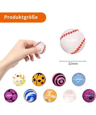 25 Piece Flumbies Set for Kids - 32mm Planet Baype Rubber Balls | Perfect Birthday Party Gifts - Buy Online on SooperMarket.com