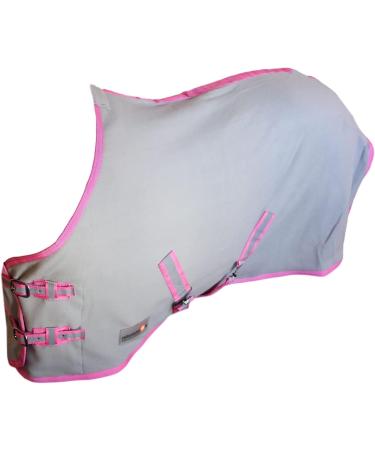 RL24 Sweat Rug BASICLINE | Breathable Fleece Transport Blanket for Horses | Light Grey 105cm - Shop Internationally - Buy Online on SooperMarket.com