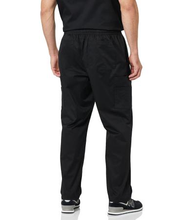 Amazon Essentials Men's Elastic Drawstring Waist Scrub Pant in Black - Size Medium - Buy Online on SooperMarket.com