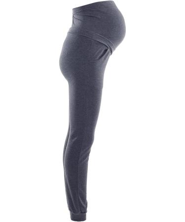 Purpless Maternity Pregnancy Over Bump Support Joggers 1307 - Navy Melange - Buy Online on SooperMarket.com