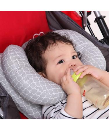 Baby Travel Neck Support Pillow - Infant Headrest for Car Seat & Stroller - Grey - Buy Online on SooperMarket.com