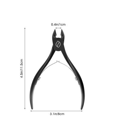 FERYES Precision Toenail Clipper | Stainless Steel Nail Cutter for Thick or Ingrown Toenails | Podiatrist Recommended | Manicure Pedicure Clipper - BLACK - Buy Online on SooperMarket.com