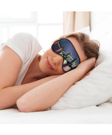 Night London Tower Bridge Soft Sleep Eye Mask Female Breathable Eye Patch Perfect for Travel and Relaxation - Buy Online on SooperMarket.com