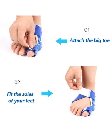 Jiusike Blue Right Thumb Straightener Tape for Bunion Toe Correction & Foot Care - Multicolor One Size - Buy Online on SooperMarket.com