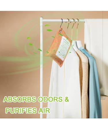Bamboo Charcoal Air Purifying Bags - 5x200g Odor Absorber for Cars and Homes | Freshens Air, Removes Moisture, Eliminates Pet Odors - Buy Online on SooperMarket.com