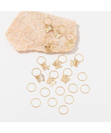 20PCS Hair Beads For Women Braids Jewelry For Hair Dreadlocks Accessories Metal Gold Silver Clips For Hair Braiding Beard Decoration For Girls Women one color D - Buy Online on SooperMarket.com