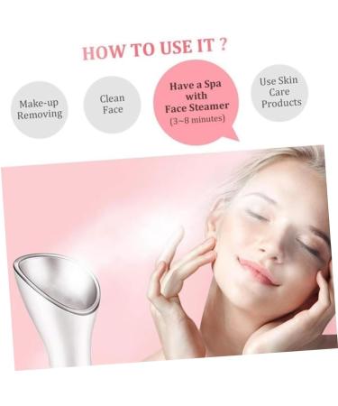 Healeved 2pcs Beauty Steaming Face Instrument Hot Spray Hydrating Facial Sprayer White - Buy Online on SooperMarket.com