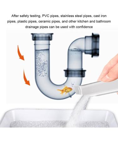 IOIUSKKU Effective Foam Cleaner Unblock Without Residue Drain Cleaner ABS Clog Remover Pipe Dirt Remove Odor Soap Stains - Buy Online on SooperMarket.com