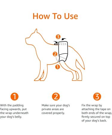 Amazon Basics Disposable Dog Diapers for Male Dogs - Small (30-Pack) | Premium Absorbency & Comfort - Buy Online on SooperMarket.com
