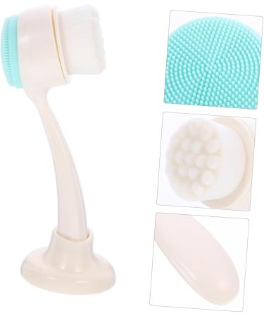 Manual Face Brush - Deep Cleansing Tool for Skin Care | Pore Cleaner & Face Washing Brush with Holder - Buy Online on SooperMarket.com