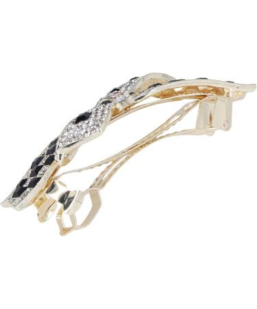 Shop Strass Hair Clips - Black & White Checkerboard Bowknot Ponytail Hairpins for Women & Girls - Stylish Hair Styling Tools - Buy Online on SooperMarket.com