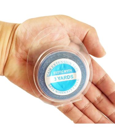 Double Sided Hair Extension Tape - Long-lasting Hold (Blue, 10mm x 3 yards) - Buy Online on SooperMarket.com
