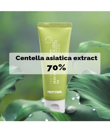 Buy PS.PRETTYSKIN Pure Jeju Cica 70% Facial Cream 50ml | Hypoallergenic Ginseng & Propolis Extract for All Skin Types - Buy Online on SooperMarket.com