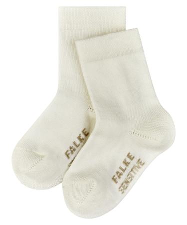 FALKE Unisex Baby Cotton Soft-Top Socks With Gentle Grip On Leg With Elasticated ZOne In Ankle Area For A Better Fit Blue Pink More Colours 1 Pair Sensitive 0 Months White (Off-White 2040) new - eco-friendly