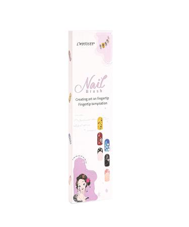 5PCS Nail Ombre Brush Set | Gradient Color Rhinestone Crystal Nail Art Painting Pen | Manicure Tools in Gold - Buy Online on SooperMarket.com