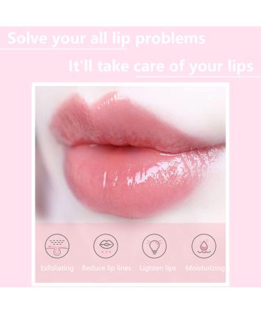 Bee Balm Honey & Strawberry Lip Balm Set | Exfoliating & Hydrating Lip Treatment with Sleeping Mask and Brush - 2PCS (Yellow+Pink) - Buy Online on SooperMarket.com