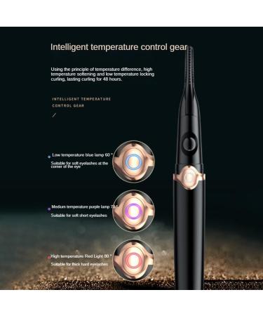 carrub Electric Heated Eyelash Curler Mini USB Eye Lash Eyelash Curler Makeup Eyelash Curler Portable Eyelash Tool - Buy Online on SooperMarket.com