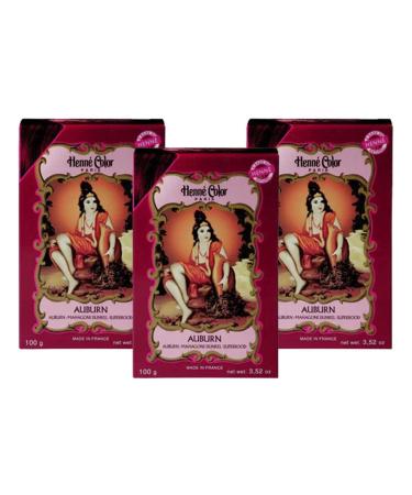 Henne Color Henna Powder Auburn 100gm (PACK OF 3)