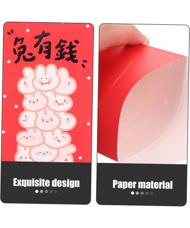 ABOOFAN 40 Pcs 2023 Year of The Rabbit Red Packets New Year Red Packets Ceremony Red Packet Lunar New Year Envelopes 2023 Bunny Pattern Paper Red Packet Money Bag Design Paper Pocket - Buy Online on SooperMarket.com