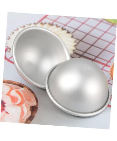 COHEALI Circle Stencil 4PCS soap molds food molds cake mold Aluminum Molds Bath Moulds cake pan puck 3d baking mold Silver medium - Buy Online on SooperMarket.com