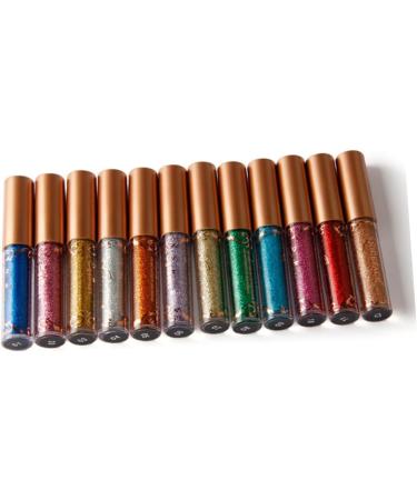 Mikinona Liquid Eyeliner Liquid Glitter Eyeshadow Colored Colorful Eyeliner Pen Eye Shadow Miss Metal Flash 1 count (Pack of 1) 10 - Buy Online on SooperMarket.com