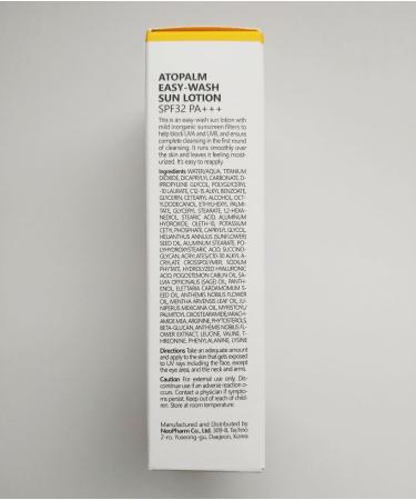 Buy Easy-Wash Sun Lotion SPF32 PA+++ - Non-Sticky Moisturizing Korean Mineral Sunscreen - 60ml | Fast International Shipping - Buy Online on SooperMarket.com