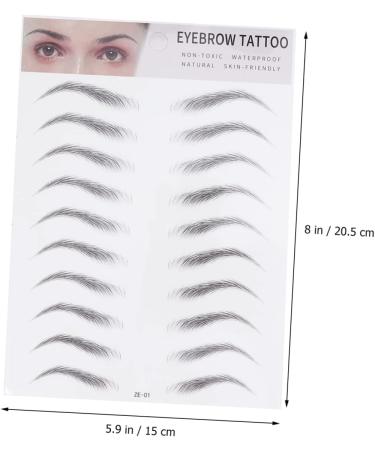 CIMAXIC 2pcs 3d eyebrow stickers suit realistic eyebrow tattoos Makeup eyebrow shape stencil Miss - Buy Online on SooperMarket.com