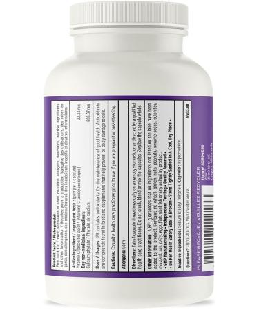 AOR - IP6 Supplement 33.33mg 90 Capsules - IP6 Inositol and Vitamin C Ascorbic Acid Capsules for Immunity Support and Detoxification Supplement - Antioxidant Supplement - Vitamin C Supplement - Buy Online on SooperMarket.com